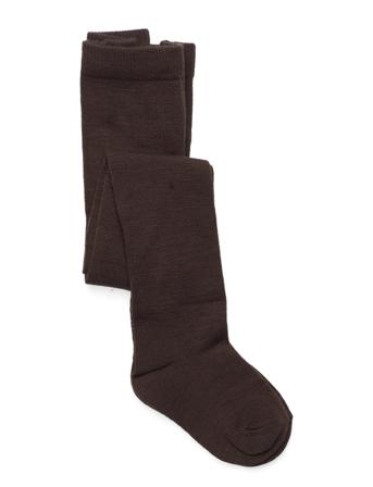Nmmwak Wool Pantyhose Solid Xxii Socks & Tights Tights Brun Name It
