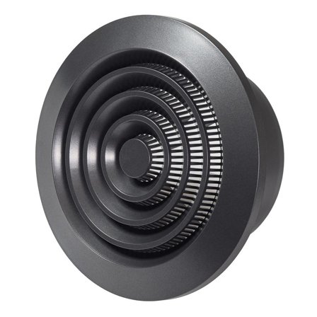 Europlast Ventilasjonsgitter i plast Rund Ø125mm Antrasitt NGA125A