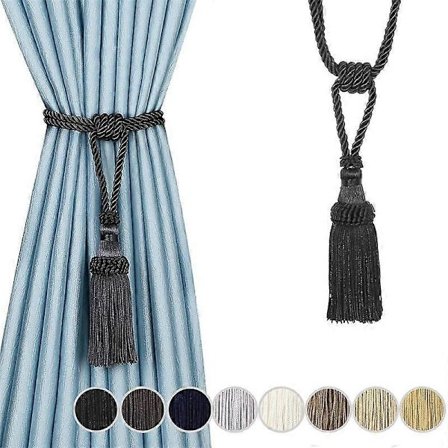 1 stk. Gardin Tiebacks Kvaster Gardinklips Reb Gardin Tie Backs Holdbacks Dekorativ Gardinholder Tilbehør Til Drapering