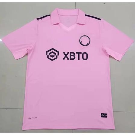 2023 2024 Inter Miami Fotballdrakt 23 24 MESSI 10# Rosa Svart Drakt Uniformer Beckham Hjemme Borte Barn Sett Herre Fotballdrakter Hjemme/Fans Versjon 