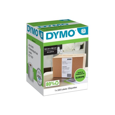 DYMO Etikett LW 104x159mm 220/fp - Lyreco - Kontorsmaskiner - Etikettskrivare och etiketter - Etiketter - Dymo