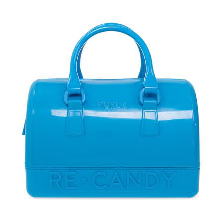Furla Candy Boston Small Taske Blå, Dame Håndtasker, Størrelse: ONE Size