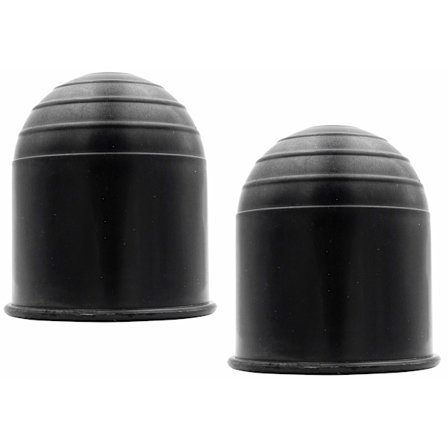 Sats med 2 skyddande lock för släpvagnskoppling för fordon, kulhuvud, färg svart