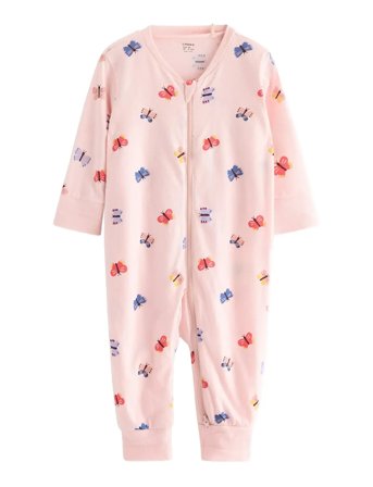 Lindex Pyjamas Aop Butterflies - Pink - 68