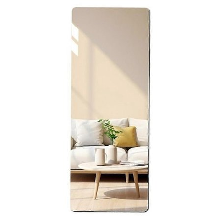 50 x 150 cm rektangulært akrylspeil, veggmontert, selvklebende speil for bad, soverom - Perfekt