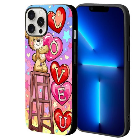 Hjärta iPhone 12 Pro Max Skal, iPhone 12 Pro Mobiltelefoner, för iPhone 17 16 15 14 13 XR X 8 12 11 PRO Max 7 XS 6 Plus Alla hjärtans dag Skal