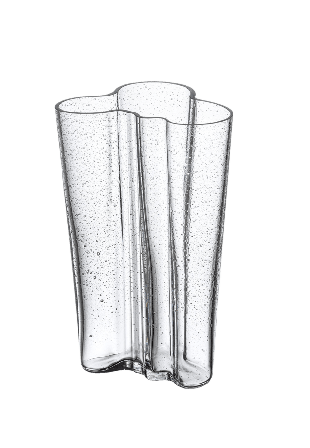 Iittala Aalto vas 201 mm bubbelglas klar Vaser Transparant