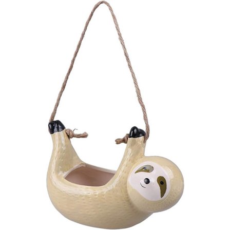 Dovendyr Formet Hængende Plantepotte Keramik Sød Dyrefigur Blomsterpotter Væghængt Sukkulenter Holder Beholder til Indendørs Balkon Have Hjem 