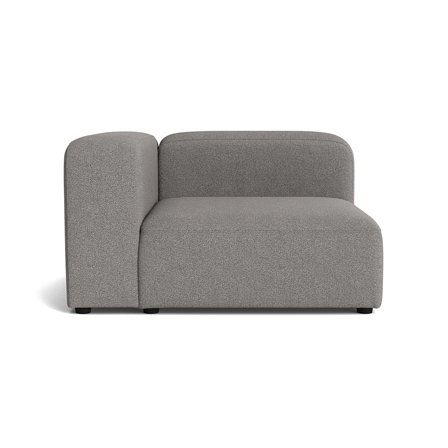 Milo chaiselong, venstrevendt - Loop Grå - 130x130x72 - Sofa, chaiselong