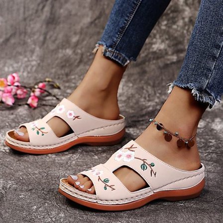 Dam Sandaler Mjuk Botten Kilar Skor Dam Sommar Sandaler Med .