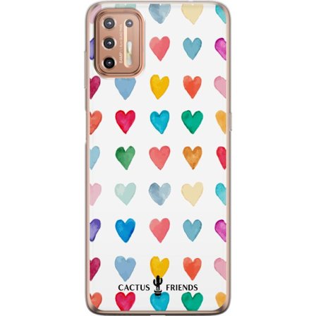 Yhteensopiva Puhelinkuori Motorola Motorola Moto G9 Plus Cactus and Friends - Watercolor Love Grid