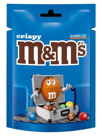 M&M’S Crispy milk chocolate with a rice centre in a sugar shell 187g 0.187kg