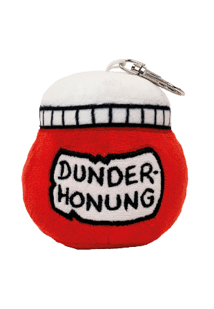 BAMSE Dunderhonung väskkompis nyckelring Mjukisdjur Unisex Röd ONESIZE