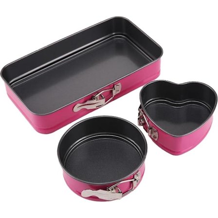 Mini Non-stick Springform Pan med aftagelig bund 3 stk. Små kageforme