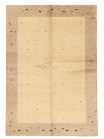170X242 Tappeto Gabbeh Indo Fine Moderno Arancione/Beige (Lana, India) Carpetvista
