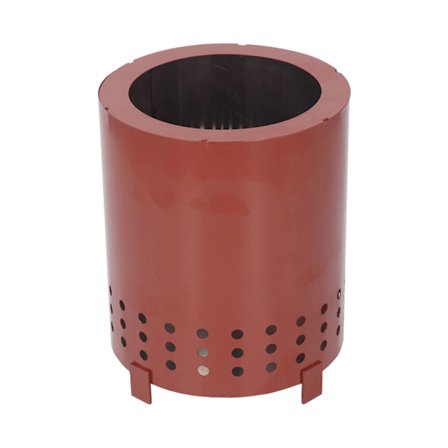 Bærbar røgfri bålplads bordplade jern træfyret pejs til camping gårdhave kobberrød