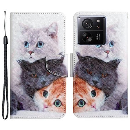 Wonderland Xiaomi 13T / Xiaomi 13T Pro / Xiaomi Redmi K60 Ultra flip kuoret - Kolme Kissaa