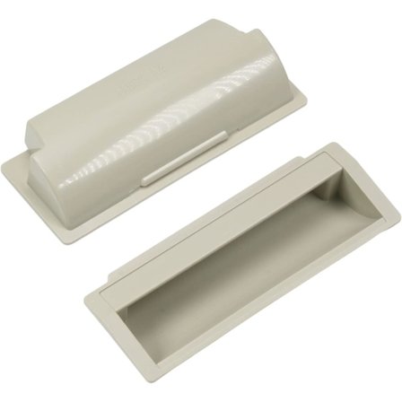 10 stk. forsænket indfældet greb 4,33" x 1,57" (L x B) plasttræk