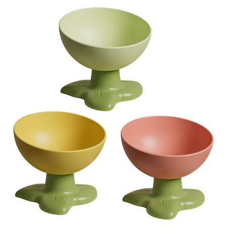 Taiteellinen sarjakuvakukka-kulho Kissojen korotettu sarjakuvakulho kotikäyttöön