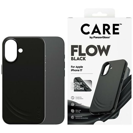 CARE by PanzerGlass Feature FLOW MagSafe-fodral för iPhone 17 - Svart
