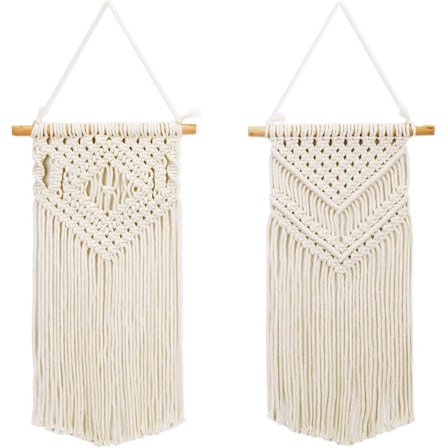 Bohemisk vävd gobeläng, 42 cm (längd) x 25 cm (bredd), set om 2 delar