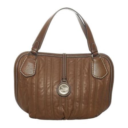 Celine Vintage, Pre-owned Leather Handbag Bruin, Dames, Maat:ONE Size