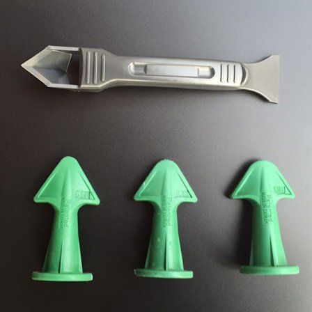 4 stk. fugemasse dyse skraber forsegling vinkel silikone pakning rengøringsværktøj