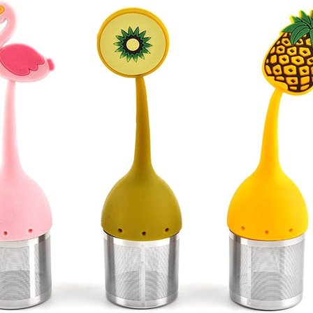 Silikon teinfuser, 3 st örttefilter, söt 304