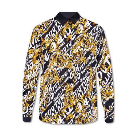 Versace Jeans Couture Patterned shirt Sort, Dame