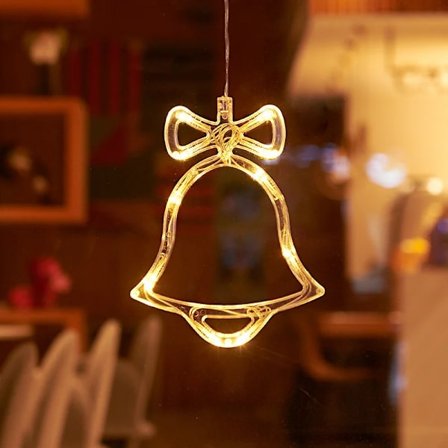 Jul LED-lampor Snöflinga Tomte Hängande Lampa Sugpropp Fönsterdekorationer Hemdekorationer Jul Fönsterhängande Lampa