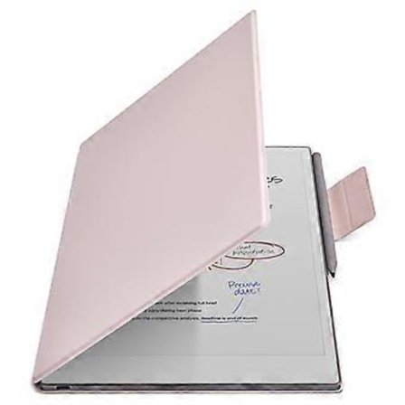 Til ReMarkable Paper Pro Case PC+PU Læder Tablet Magnetisk Cover med Pen Holder Auto Vågn/Sov(Pink)