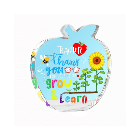 Lærer Anerkendelse Gave, Akryl Plade Brevvægt – Afslutning af Året Tak Gave til Kvinder & Mænd Lærere fra Studenter