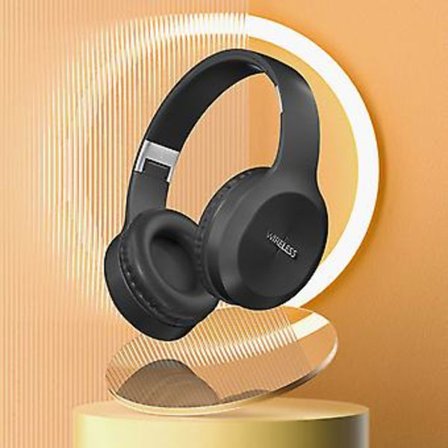 Hovedetelefoner med Bluetooth, HiFi-lyd, støjreduktion, ultra tydelig opkald, Bluetooth 5.3, fleksibel foldning, trådløse hovedtelefoner, BK