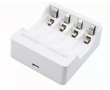 Andersson-USB-C Battery Charger 4 Slots AA/AAA White-USB-batterilader for opptil 4 stk. AA/AAA-batterier-Power-Oppladbare batterier
