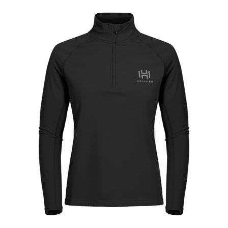 Hellner Virdja Half Zip LS Top Women's Women long-sleeved training tops Black S