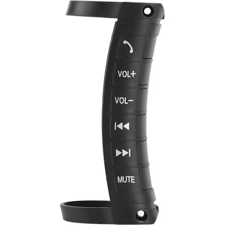 1 svart rattfjernkontroll, trådløs Bluetooth-media