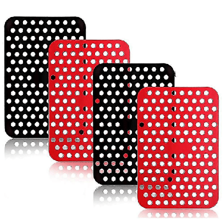 Gjenbrukbare silikon airfryer-innlegg for Ninja Foodi Dual Air Fryer DZ201, non-stick airfryer-tilbehør