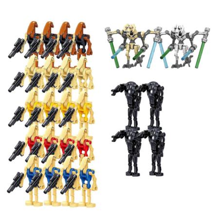 Star Wars Battle Droids Byggesett Mini Actionfigurer Dukke Minifigurer Leker Skrivebordsdekor TAO Db 24-2PCS