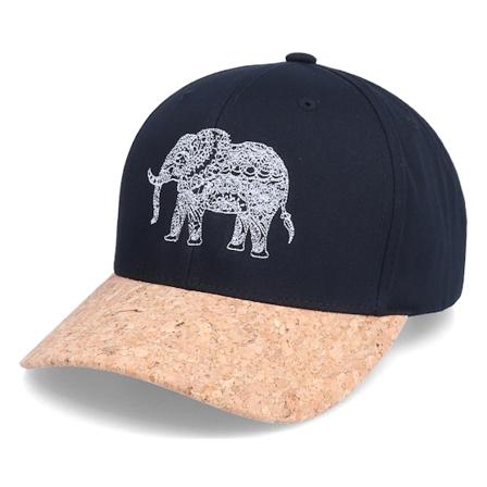 Iconic - Negro adjustable Gorra - Elephant Mandala Black/Cork Adjustable @ Hatstore