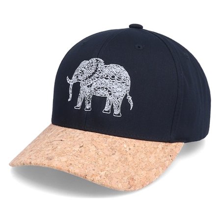 Iconic - Schwarz Adjustable Cap - Elephant Mandala Black/Cork Adjustable @ Hatstore