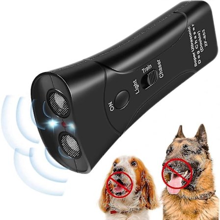 [CA] Ultralyd Anti-Bjeff Kontrollenhet Anti-Bjeff Apparat Hund Bjeff Avskrekker med 3 Moduser og LED-Lys Dobbel Sensor Hund Bjeff Kontroll Dev