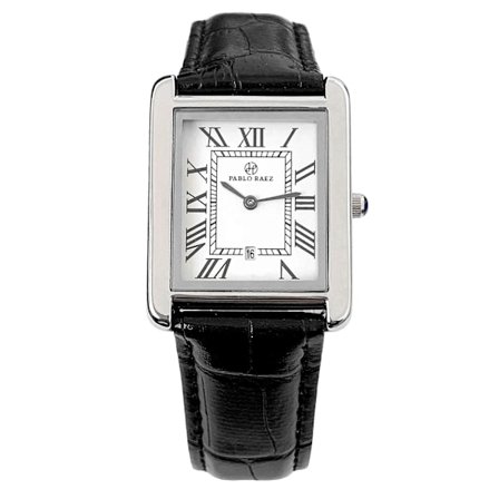 PABLO RAEZ Rostfritt Stål Lyx Klocka Läder Quartz Fyrkantig Damklocka Montre Unisex Herr Tnak Casual Armbandsur