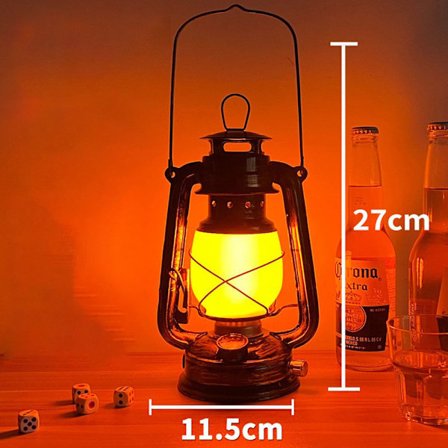 2 pak Vintage Have Lantern, udendørs LED Lantern