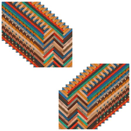 20 kappaleen vintage-tyyliset, itseliimautuvat PVC-taustalaatat, 15 x 15 cm