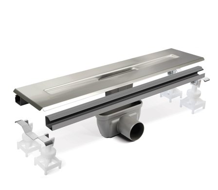 Unidrain 4014.0900 Avløpspakke 900 mm, frittliggende, Innendørsavløp