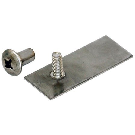 Design4Bath TBD-0101 Limplatta till enkel rörklammer, 10-pack, Installation