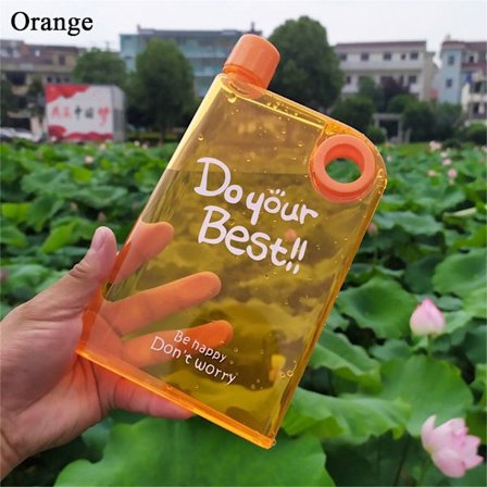 Platt Vattenflaska Drinkflaska ORANGE