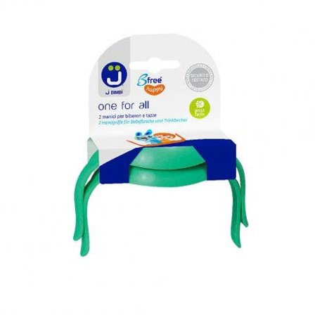 J Bimbi One For All Manici Per Biberon E Tazze Verdi 2 Pezzi
