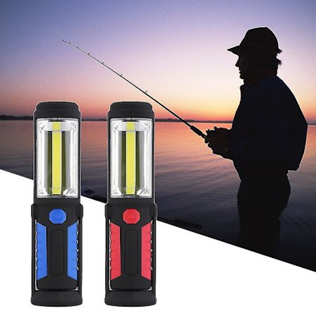 1 LED 1 COB Fiskeri Lys Magnetisk Arbejds Håndlampe