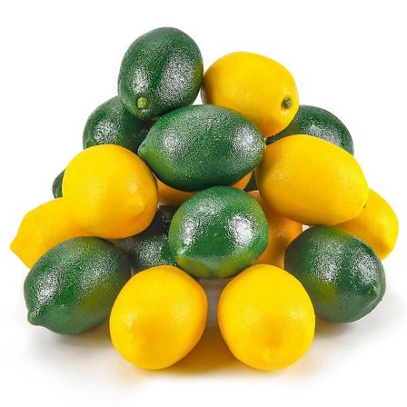 20 stk. Kunstige Frugter Citroner Til Hjem Køkken Festival Fest Dekoration Bryllup Midtpunkt Dcor